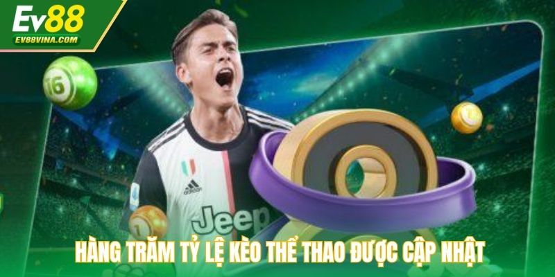 Hàng trăm tỷ lệ kèo thể thao được cập nhật